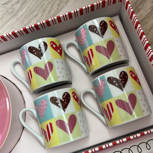 • NWT Porcelain espresso set, 8 pieces • - Picture 4 of 5